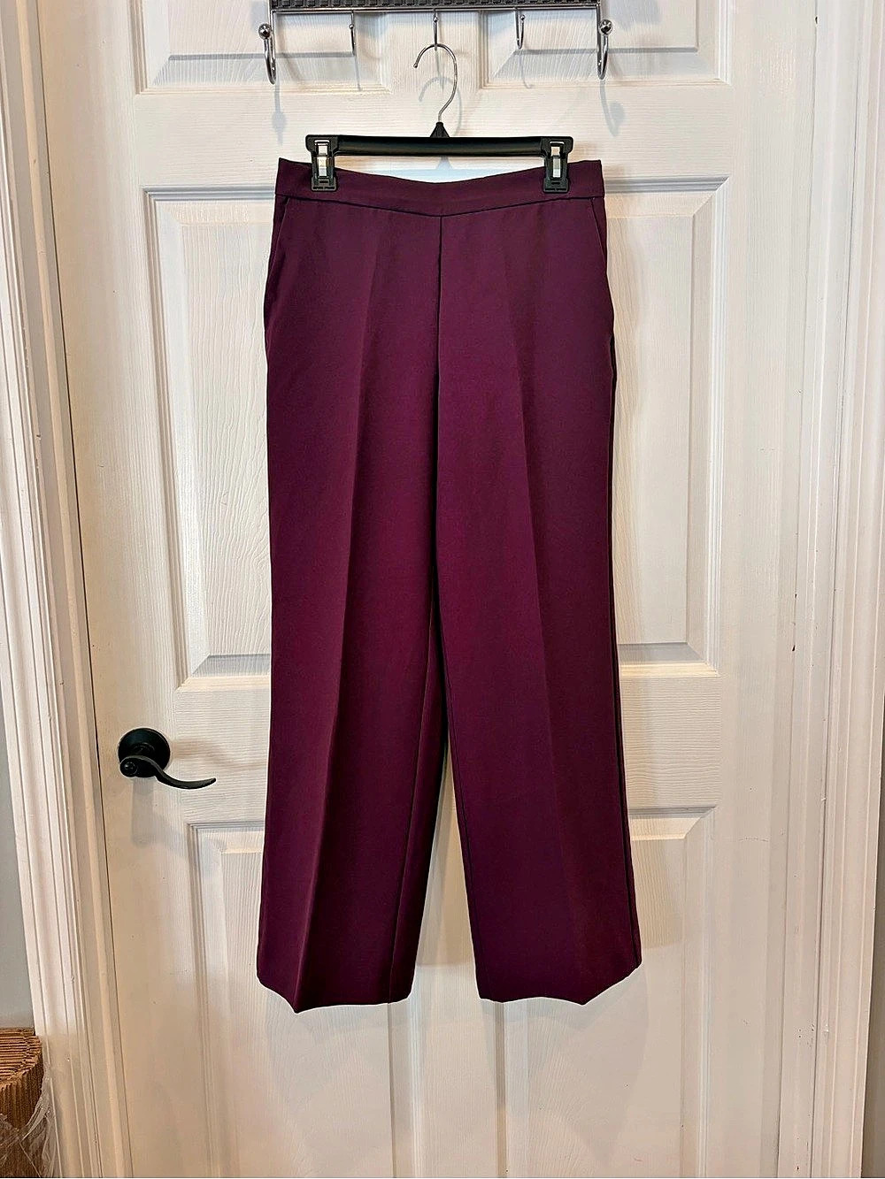 Ann Taylor Wide Leg Pants Side Zip Size 10 Like New